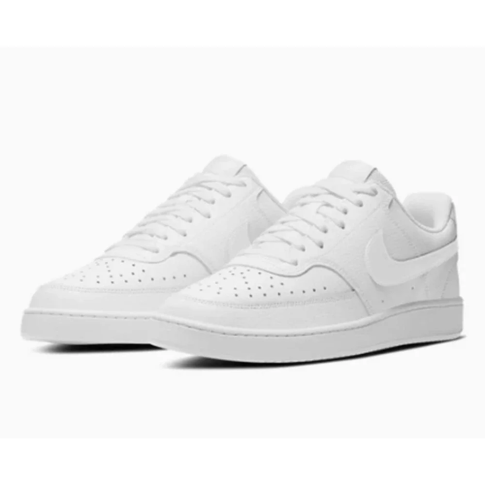 Nike Court Vision‎ Low CD5463-100 Triple White Low Top Sneakers Men's Size 12